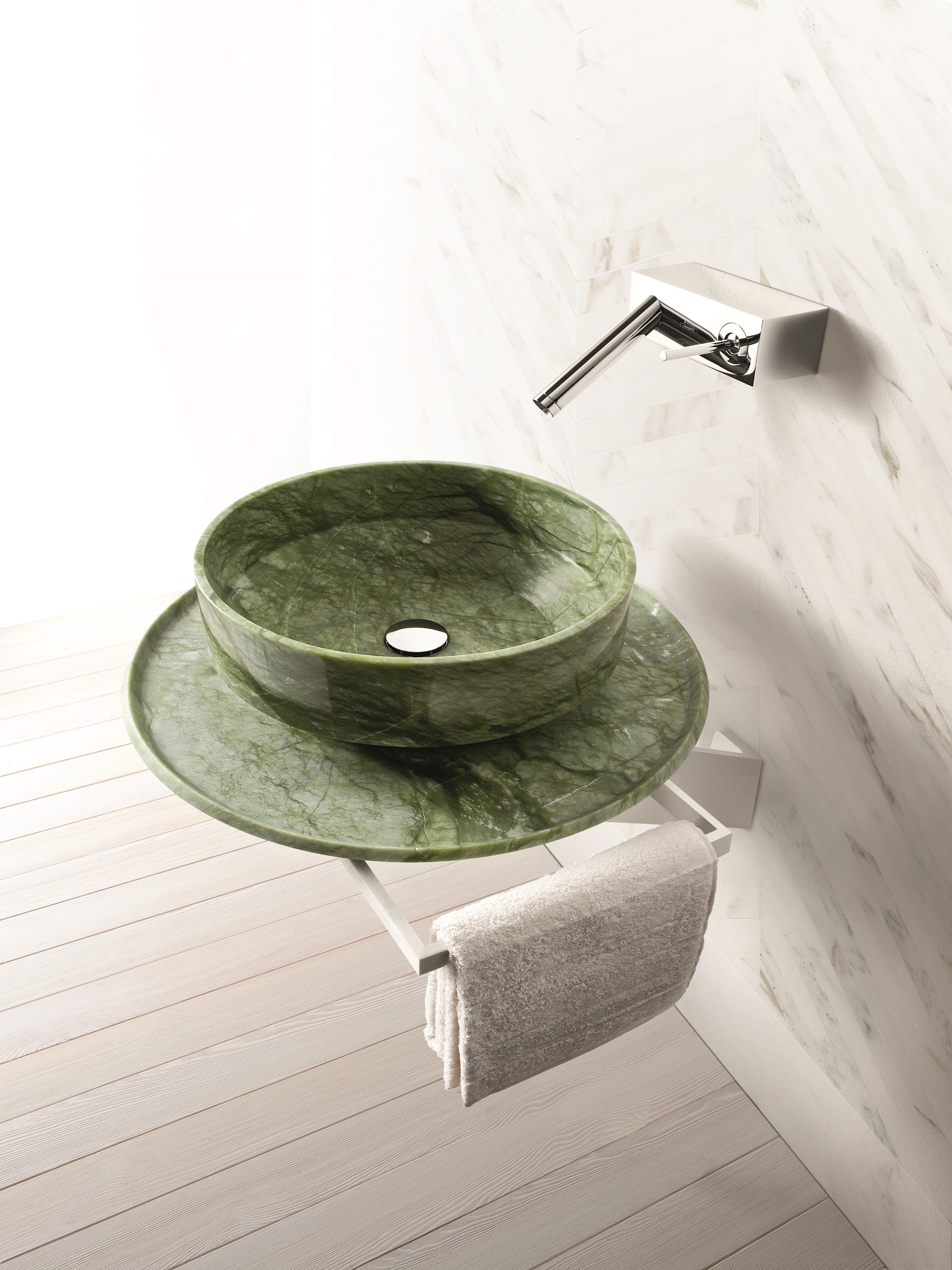 Marble Bowl Sink with Soap Holder by Kreoo